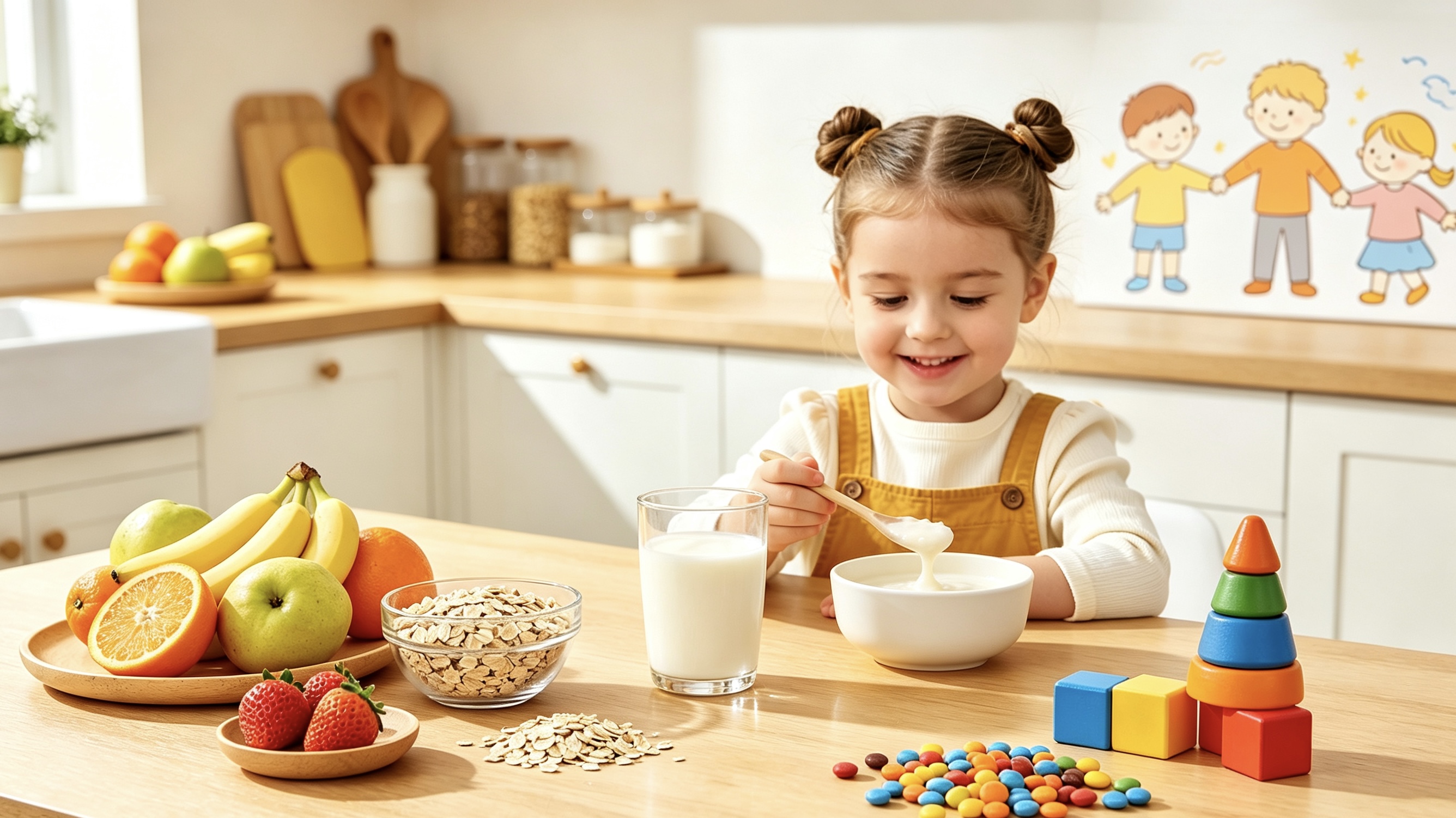 Child enjoying a nutritious breakfast