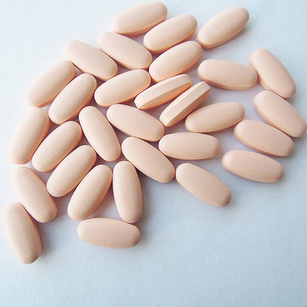 Pink oval tablets
